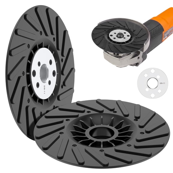 2 Pcs 4.5 inch Angle Grinder Backing Pad Kit 5/8"-11 Sanding Disc Holder for Metal and Wood Grinding Polishing