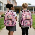 thumbnail image 2 of Jeiento Owl 17 Inch Backpack Set for Students Kids 4-Piece Lunch Bag Pencil Case Water Bottle Holder Pink Cherry Blossom Lightweight Durable Large Capacity for Girls Elementary Middle School, 2 of 7