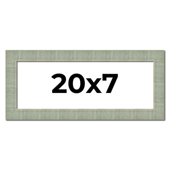20x7 Frame Green Desert Pear Solid Wood Picture Frame | 1.625 Inch Moulding Width | Interior Frame