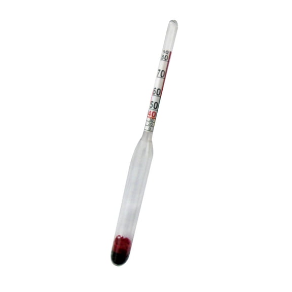 ARCADORA Alcohol Hydrometer 0-96% Measurement Range Glass Material With Protective Case For Home Brewing Wine Beer Making