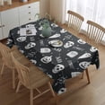 thumbnail image 2 of Ghost Boo Halloween Pattern Rectangle Tablecloth 60"x84",Waterproof Polyester Rectangle Table Cloth, Wipeable Spillproof Polyester Tablecloth for Dining, Camping, Indoor and Outdoor, 2 of 5