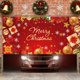 thumbnail image 5 of Decoraciones navideñas, adornos navideños, regalos navideños Garaje navideño Fondo festivo Tela Accesorios de fotografía Tela colgante navideña Tela colgante de fibra de poliéster, 5 of 6