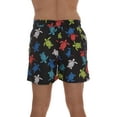 thumbnail image 3 of Whiskey and Oak Men’s Swimming Trunks Shorts with Pockets Quick Dry Bathing Suit (Black - Bright Turtles, Small), 3 of 3