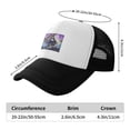 thumbnail image 6 of PAYOHTO Kids Ancient Chinese Beauties Baseball Hat Back Adjustable Mesh Breathable Hats Black Trucker Cap Outdoor Fishing Sun Caps for Boys or Girls ages 4-10, 6 of 9