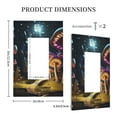 thumbnail image 3 of Balery Purple Glowing Mushroom for Duplex Wall Plates Kit, Electrical Outlet Covers, Standard Size 1-Gang 5.0" x3.0", Electric Receptacle Plug Covers-Style U, 3 of 6