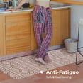 thumbnail image 3 of Anti Fatigue Kitchen Mats for Floor 2 Piece Set, Waterproof & Non-Skid Boho Kitchen Rugs, Cushioned Kitchen Mat for Standing Washable Comfort Desk Kitchen Runners, 17x30+17x47, 3 of 6