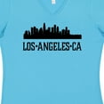 thumbnail image 4 of Inktastic Los Angeles California City Skyline Women's V-Neck T-Shirt, 4 of 5
