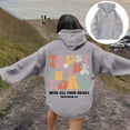 thumbnail image 2 of XINXIAOO Hoodies Sweatshirt for Women Long Sleeve Hoodie Zip Hoodies for Women Unisex Hoodie Light Gray Sweatshirt Womens Winter Essentials Women’S Clothes, 2 of 6