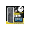 thumbnail image 1 of Kit solar de 300 W: módulo fotovoltaico monocristalino de panel solar flexible + controlador de 20 A para carga de batería de barco, coche, autocaravana, casa rodante, 1 of 5