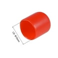 thumbnail image 3 of Uxcell Screw Thread Protectors End Cap Vinyl Red 50pcs 0.59", 3 of 6