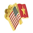 thumbnail image 2 of PinMart's USA and Vietnam Crossed Friendship Flag Enamel Lapel Pin, 2 of 3