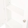 thumbnail image 3 of 30" Bathroom Vanity & Mirror Medicine Cabinet , Modern Furniture Piece, Ceramic Sink, Soft-close, White With Cabinet, Storage Solution Package, Rust- Option,, 3 of 7