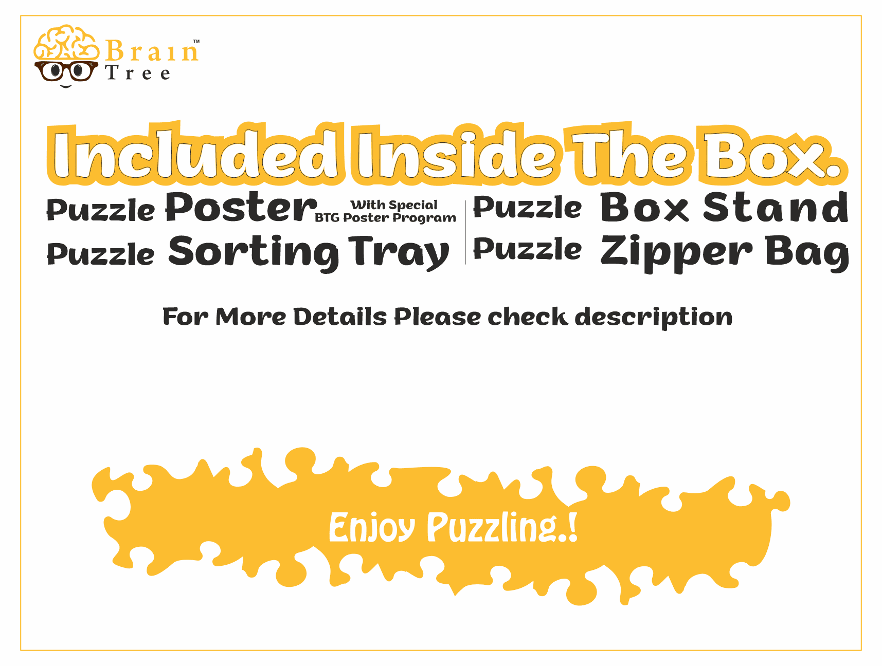 Brain Tree - Country Train 1000 Piece Puzzles for for Adults And Kids 12+ Unique Puzzles for Adults And Kids 1000 Pieces with With 4 Puzzle Sorting Trays And Droplet Technology for Anti Glare & Soft T