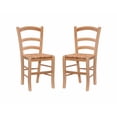 thumbnail image 2 of Linon Home Decor CH244WAL02ASU Carmelo Side Chair, Walnut - Set of 2, 2 of 8
