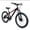 Black,Red, variant on Ambifirner 24 Inch 21 Speed Mountain Bike, Adult Mountain Bicycle with Front Suspension, Dual Disc Brakes, Steel Frame, Non-Slip Tires for Men Women Outdoor Cycling