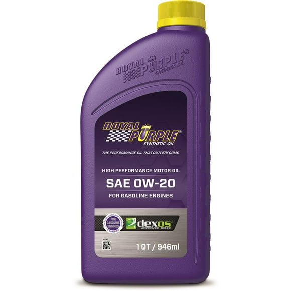 Royal Purple Oil 01020 RP Series; SAE 0W-20; Synthetic; 1 Quart Bottle; Single