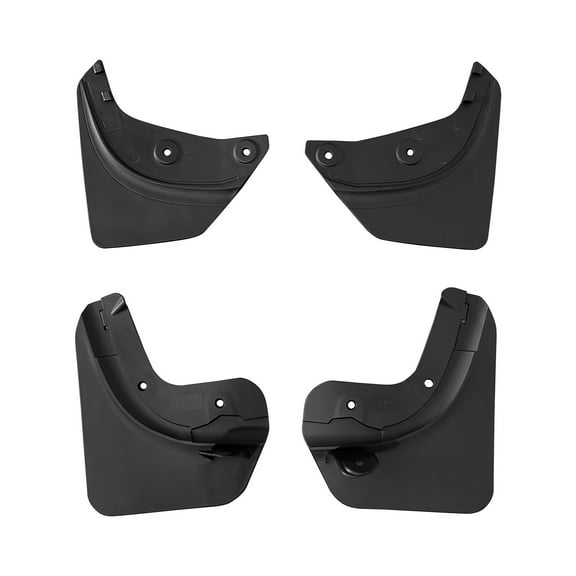 Ikon Motorsports Splash Guard Compatible With 2020-2024 Tesla Model Y, Black TPE OE Style Mud Flaps Front & Rear Splash Guards Fender Kit Protection Bodykits 4PCS