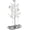 A Silver-Metal Tray, variant on Branch Jewelry Rack with metal tray,Luxury color,Tree Tower Rack Hanging Organizer for Ring Earrings Necklace Bracelet,Suitable for living rooms, bathrooms,offices,etc.