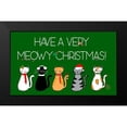 thumbnail image 2 of Torres, Melanie 14x10 Black Modern Framed Museum Art Print Titled - Christmas Cat Wishes, 2 of 5