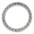 thumbnail image 2 of Bague en Argent Sterling Stackable Expressions Tourm. Rose & Diamant Taille 10, 2 of 3