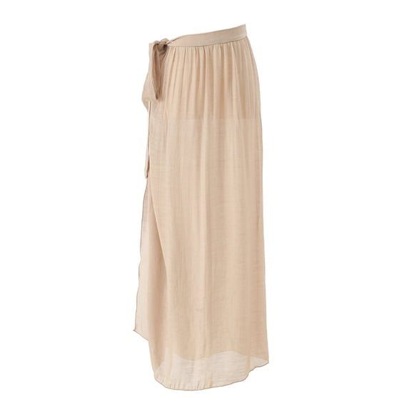 ZPAQI Swimsuit Coverup Beach Bikinis Wrap Skirt Long Sheer Swimwear Wrap Dress