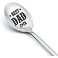 thumbnail image 1 of Best DAD Ever Spoons Gifts Birthay Fathers Day Gift Idea Dad Cereal Peanut Butter Spoons - Gift from Son Daughter Engraved Tablespoon Long Handle Spoon 7-Inch Ice Cream Shovel, 1 of 6