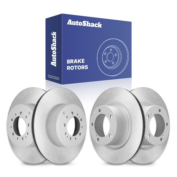 AutoShack Front & Rear Brake Rotors for Toyota & Lexus, Tundra 2007-2021 Sequoia 2008-2022 LX570 2016-2021 Land Cruiser 2016-2021, AWD 4WD RWD V6 4.0L V8 4.6L 4.7L 5.7L - Coated - ArmorStop