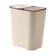 thumbnail image 5 of Cubo de basura de cocina, cubo de basura doméstico, cubo de basura con tapa a presión beige, 5 of 9
