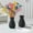 Black-Free Size, variant on CxhicLuv Ceramic & Plastic Flower Vase for Christmas Tree Décor, Stylish Hydroponic Vase for Fresh & Artificial Flowers, Elegant Home & Office Centerpiece, Decorative Vase for Holiday Parties