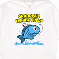 thumbnail image 3 of Inktastic Grandpa's Fishing Buddy (blue) Toddler Hoodie, 3 of 4