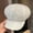 White, variant on JingChun Women Newsboy Cap Paperboy Hats Octagonal Soft Cabbie Cap Visor Decorated with Stylish Metal