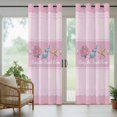 thumbnail image 5 of Outdoor Curtains for Patio Waterproof, Pink Summer Coastal Outdoor Privacy Panels Grommet, Modern Ocean Waves Starfish Shell Blackout Outside Curtains for Porch/Cabana/Pergola/Gazebo 54"x95", 1 Panel, 5 of 8