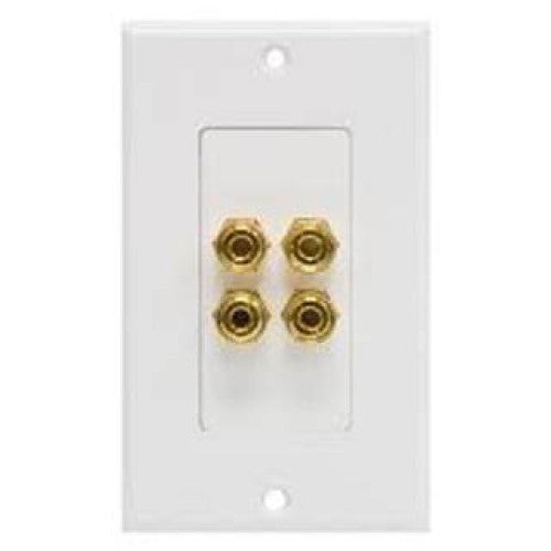 87645 - WALL PLATE BINDING POST 4POS