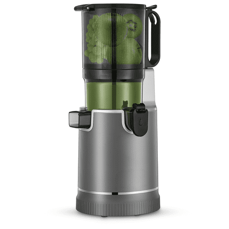 Fohere Juicer Machines, 5.3" Chute Cold Press Juicer 250 Watts, Slow Masticating Juicer Easy Clean