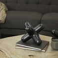 thumbnail image 2 of 10" x 8" Black Aluminum Jack Abstract Sculpture, by DecMode, 2 of 7