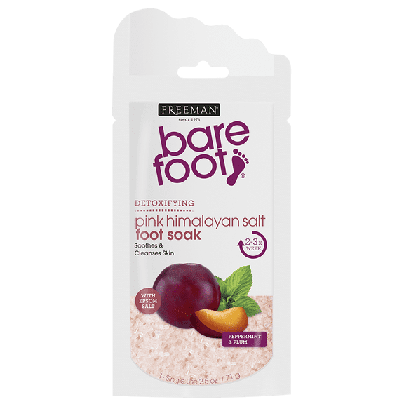 Barefoot Detoxifying, Peppermint Plum Salt Foot Soak