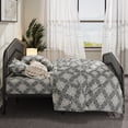 thumbnail image 5 of Allewie King Size Metal Platform Bed Frame with Vintage Style Wrought Iron Headboard and Footboard, No Box Spring Needed, Easy Assembly, Black, 5 of 8