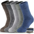 thumbnail image 1 of 5 pares de calcetines de lana de terciopelo grueso de color sólido para hombre, calcetines de invierno gruesos y cálidos, calcetines de senderismo, calcetines casuales suaves para hombre, 1 of 8