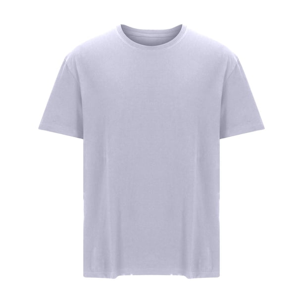 Camiseta Casual de los Hombres, Manga Corta de Ajuste Suelto Cuello Redondo para el Golf Y el Ocio, Camiseta Transpirable Ligera
