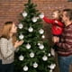 thumbnail image 4 of Lujoso Juego de Adornos Navideños de Terciopelo y Cristal de 6 Cm | 12 Piezas | Decoraciones Navideñas Elegantes | Material Plástico Resistente, 4 of 5