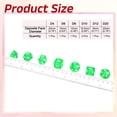 thumbnail image 2 of Polyhedral DND Dice Set, 7 Pcs DND Acrylic Dice for RPG Role Playing Table Games Tabletop Gaming Accessories, Transparent Green, 2 of 6