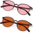 thumbnail image 1 of Gafas BRADDELL para interiores FL-41 rosa y para exteriores FL-60, color marrón, 1 of 4