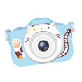 thumbnail image 4 of Cámara digital de juguete para niños y niñas, a prueba de golpes, juguete educativo, regalos únicos gato azul, 4 of 9