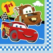 Cars 1st Birthday 7" Luncheon Napkins (16 Pack) - Party Supplies