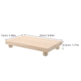 thumbnail image 2 of SEWCHICS Wood Vanity Tray for Kitchen Use Beige Solid Wood Perfume Display Organizer Sturdy Rectangular Design 14.5 x 9.5 inches, 2 of 8