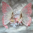 thumbnail image 4 of Fashionable Large Butterfly Hair Clip with Secure Grip Silk Flower Fringed Side Hair Barrettes for Women Han Costume, 4 of 9