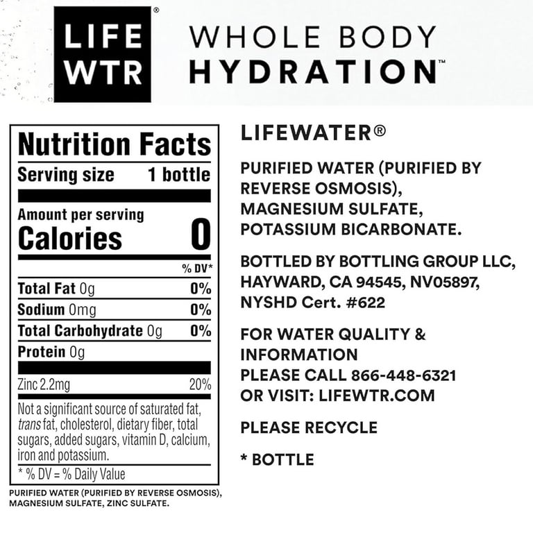 LIFEWTR Balanced Pure Life Purified Drinking Water, 16.9 fl LIFEWTR Balanced Pure Life Purified Drinking Water, 16.9 fl