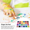 thumbnail image 3 of Finger Ink Pad, High  24 Colors Craft Ink  Washable  for Wall Painting, 3 of 8