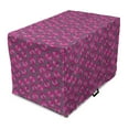 thumbnail image 1 of Leafy Dog Crate Cover, Abstract Autumn Pattern with Pinkish Leaves, Easy to Use Pet Kennel Cover Small Dogs Puppies Kittens, 7 Sizes, Purple Grey Fuchsia, by Ambesonne, 1 of 6