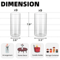 thumbnail image 2 of Glass Cylinder Vases 12 Pcs, Hurricane Glass Candle Holders for Pillar Candles, 2 of 7